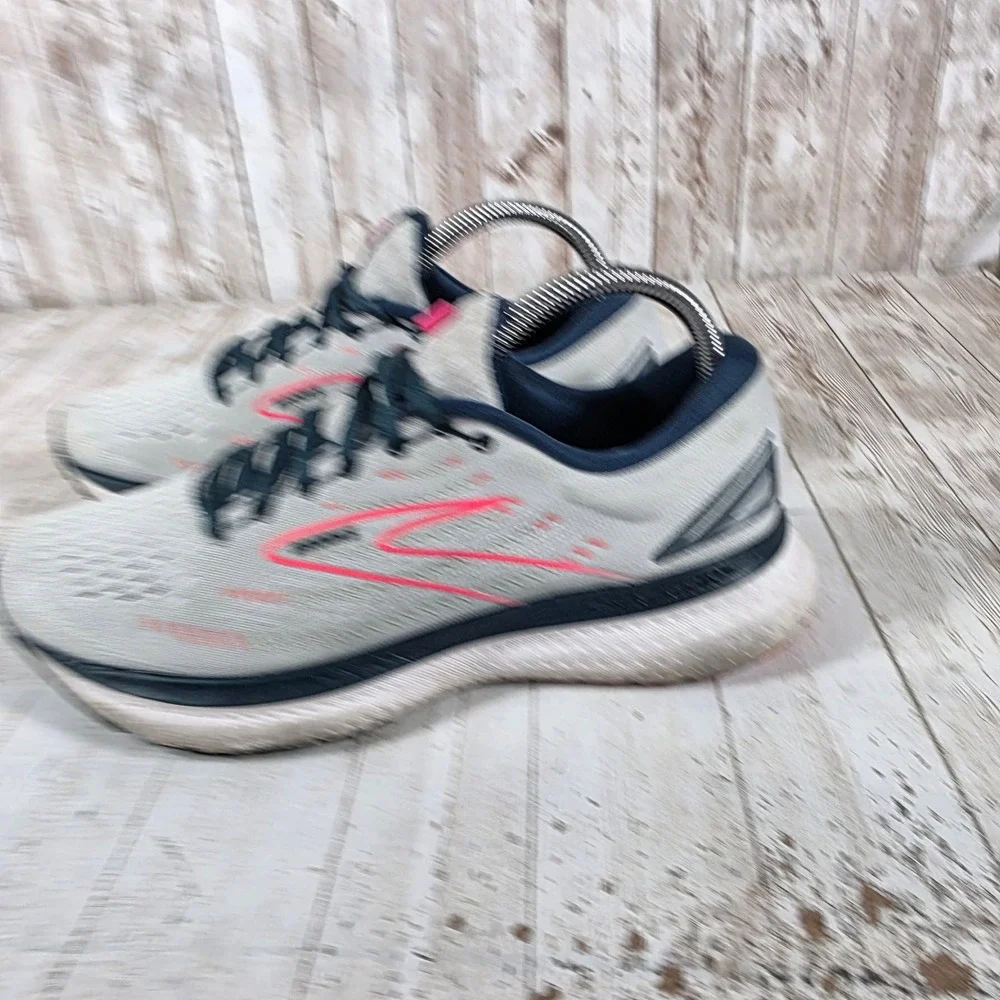 Brooks Glycerin 19 Womens Running Shoes Grey Navy Pink 1203431B110 Size 8.5 B
